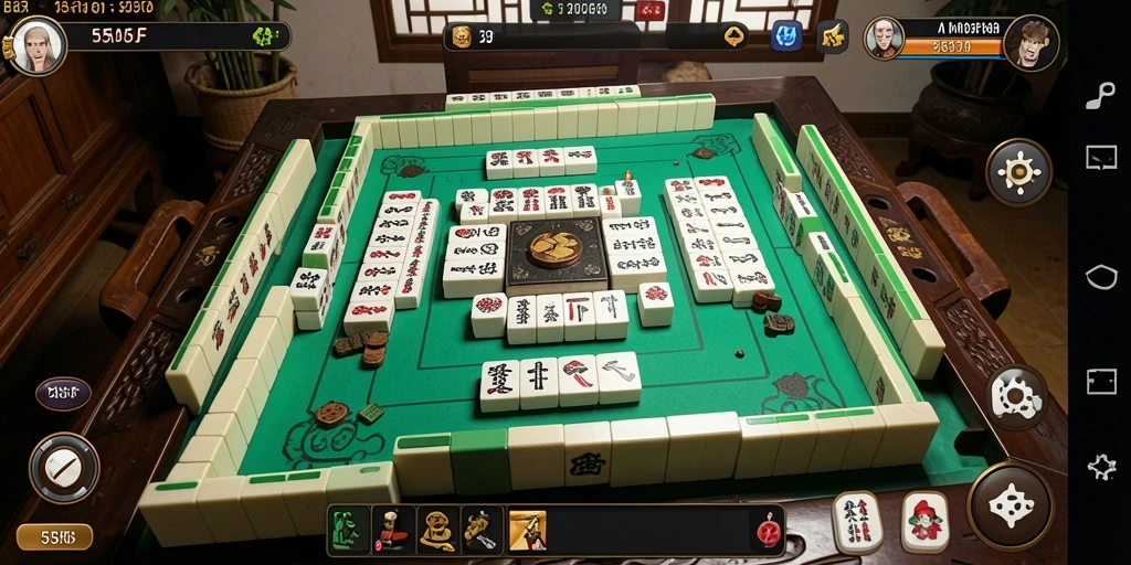Tampilan screenshot permainan Mahjong seru di 555F.