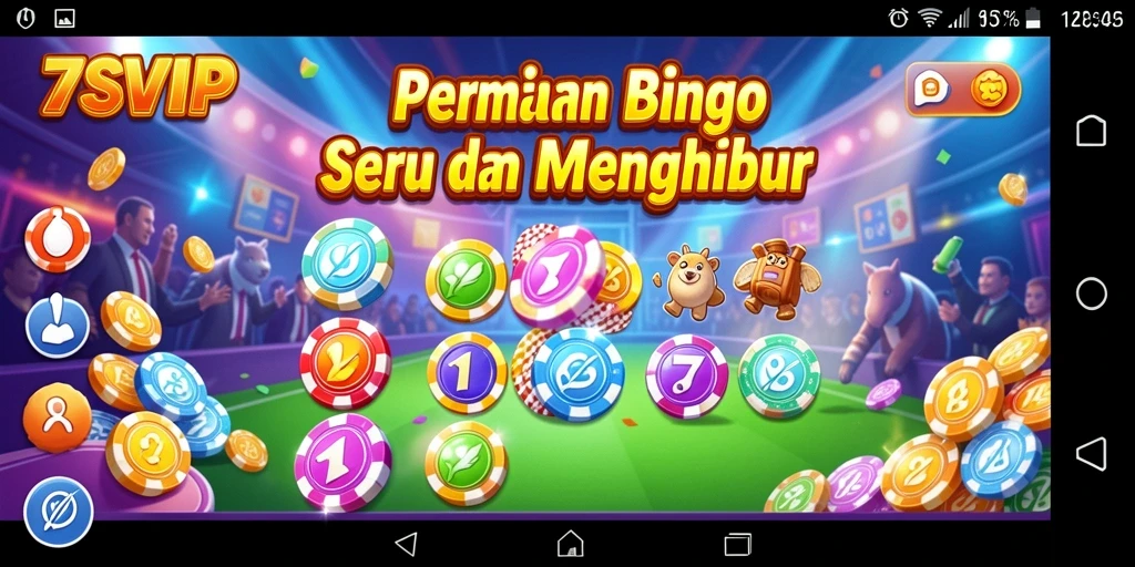 Tampilan gameplay Bingo 7SVIP yang mengasyikkan dan seru.