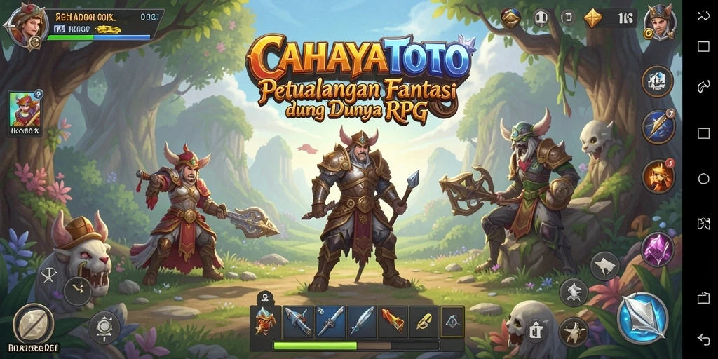 Screenshot gameplay CAHAYATOTO menampilkan petualangan seru dalam dunia RPG.