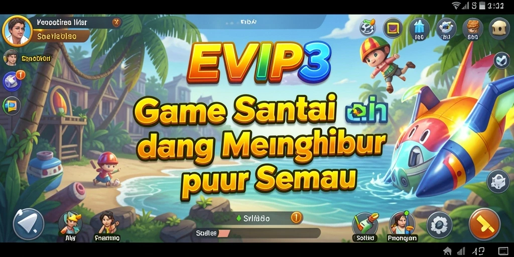 Tampilan gameplay <strong>EVIP3</strong> yang penuh warna dan menarik.