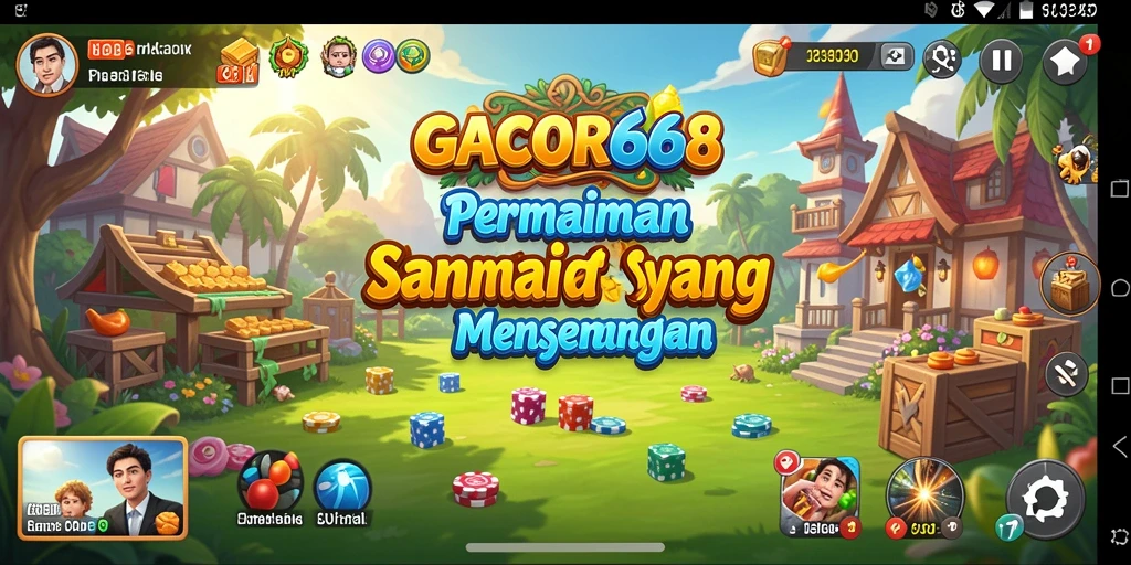 Tampilan gameplay GACOR668 yang ceria dan menawan.