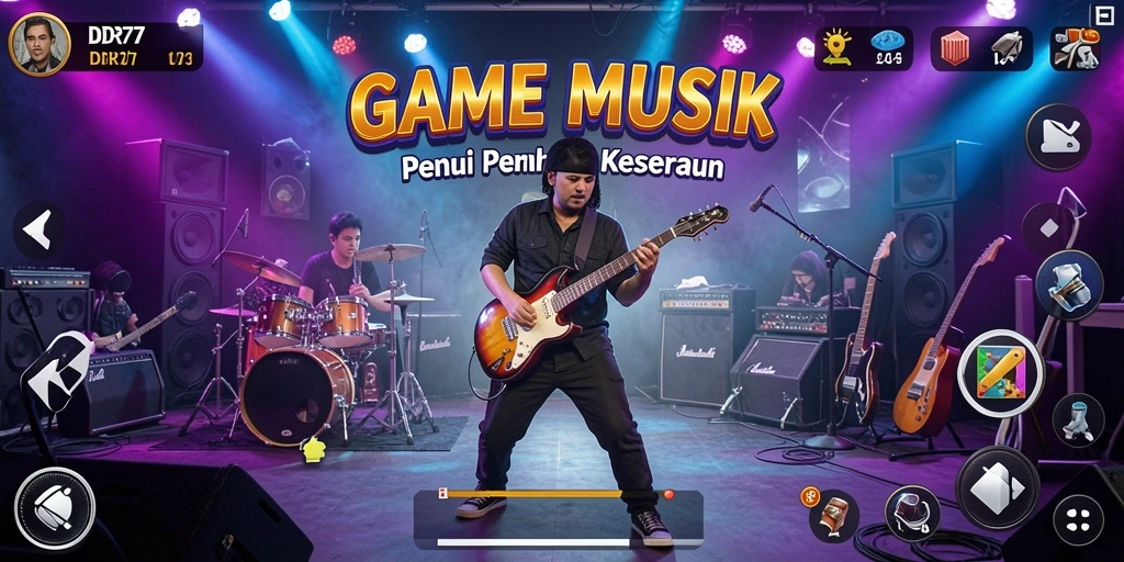 Gameplay menarik IDR77 dengan berbagai pilihan lagu.