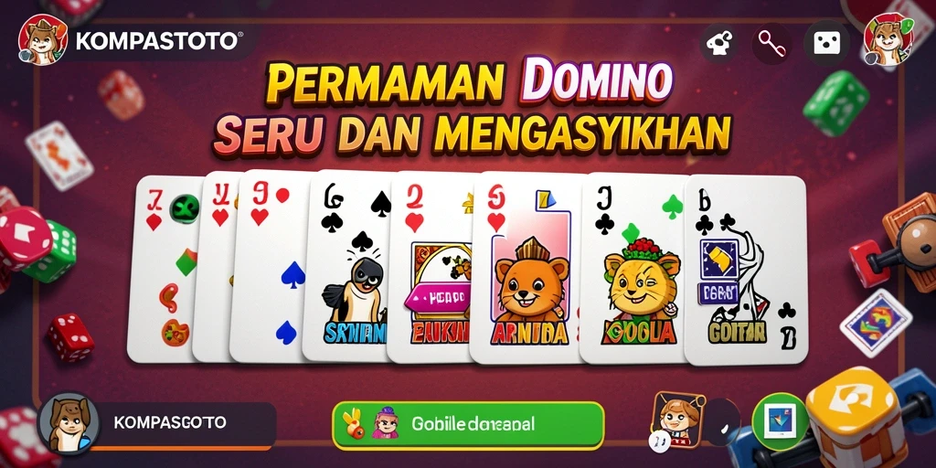 Gameplay intens dan seru dalam KOMPASTOTO.
