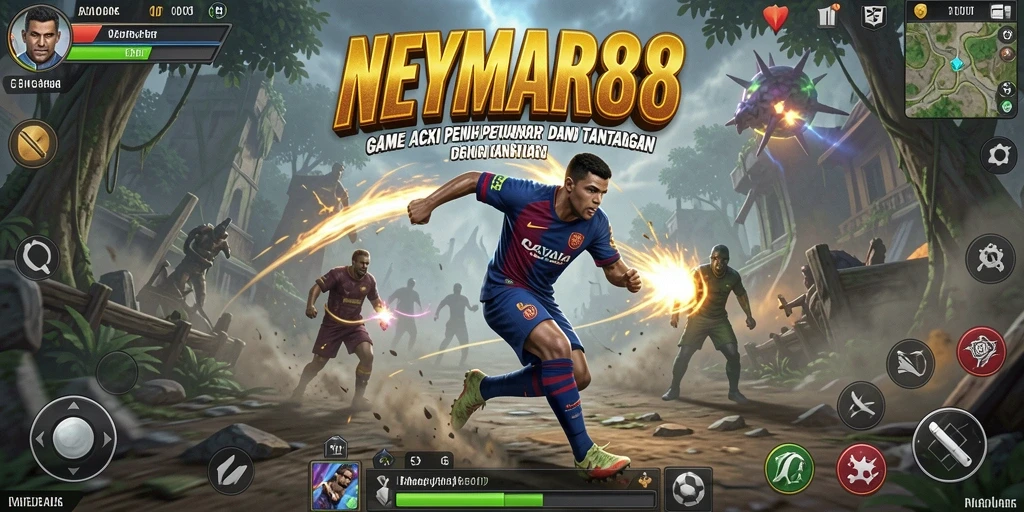 Tampilan gameplay memukau dari NEYMAR88 dengan aksi cepat dan mendebarkan.