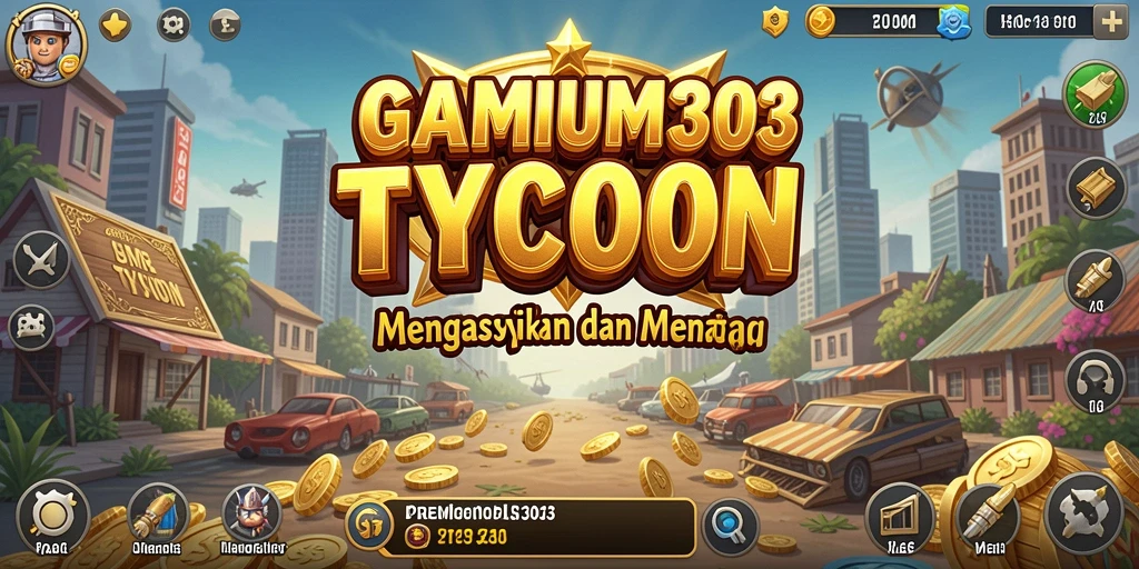Screenshot gameplay PREMIUM303 yang menunjukkan pengalaman Tycoon yang seru.