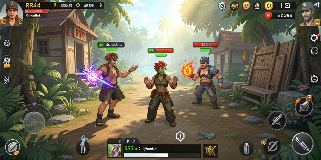 Tampilan gameplay menarik dari RR44 dengan interaksi dinamis.